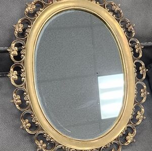 Vintage Syroco Gold Oval Mirror